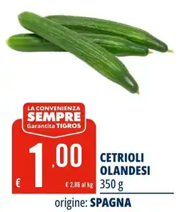 Tigros Cetrioli olandesi offerta