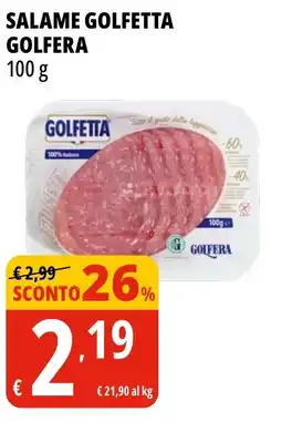 Tigros Salame golfetta GOLFERA offerta
