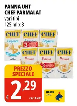 Tigros Panna uht CHEF PARMALAT offerta