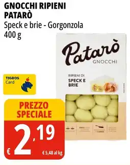 Tigros Gnocchi ripieni PATARÒ offerta