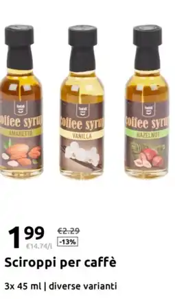 Action Sciroppi per caffè offerta