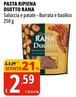 Tigros Pasta ripiena duetto RANA offerta