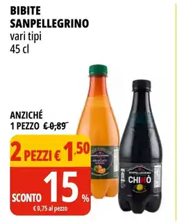 Tigros Bibite SANPELLEGRINO offerta