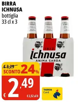 Tigros Birra ICHNUSA offerta