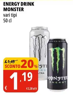 Tigros Energy drink MONSTER offerta