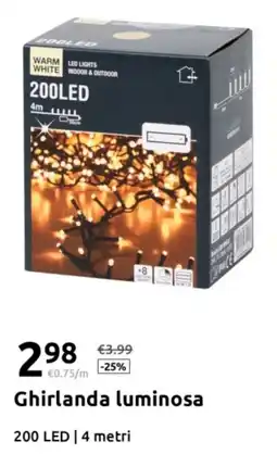 Action Ghirlanda luminosa offerta