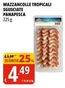Tigros Mazzancolle tropicali sgusciate PANAPESCA offerta