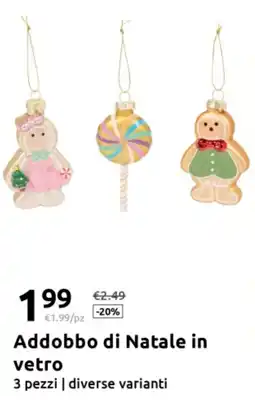 Action Addobbo di Natale in vetro offerta