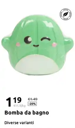Action Bomba da bagno offerta