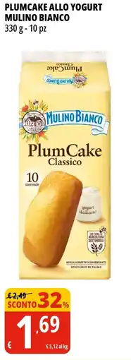 Tigros Plumcake allo yogurt MULINO BIANCO offerta