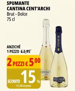 Tigros Spumante cantina CENT'ARCHI offerta