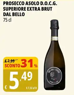 Tigros Prosecco asolo d.o.c.g. superiore extra brut DAL BELLO offerta