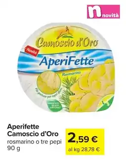 Carrefour Aperifette Camoscio d'Oro offerta