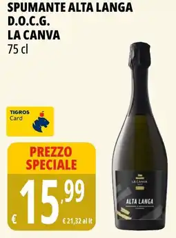 Tigros Spumante alta langa d.o.c.g. LA CANVA offerta