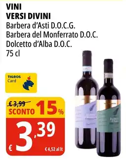 Tigros Vini VERSI DIVINI offerta