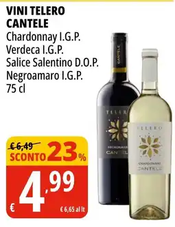 Tigros Vini telero CANTELE offerta
