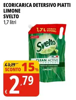 Tigros Ecoricarica detersivo piatti limone SVELTO offerta