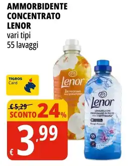 Tigros Ammorbidente concentrato LENOR offerta