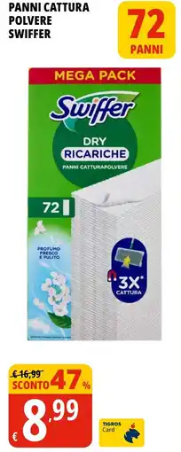 Tigros Panni cattura polvere SWIFFER offerta