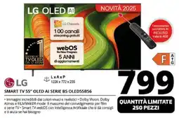 Comet LG SMART TV 55″ OLED AI SERIE B5 OLED55B56 offerta