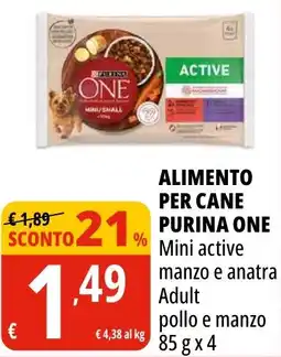 Tigros Alimento per cane PURINA ONE offerta