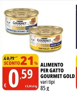 Tigros Alimento per gatto GOURMET GOLD offerta