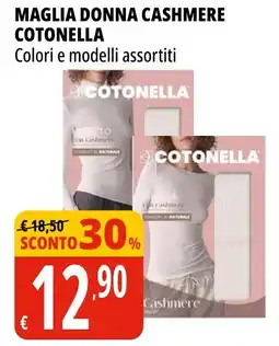 Tigros Maglia donna cashmere COTONELLA offerta