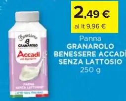 Carrefour Panna granarolo benessere accadì senza lattosio offerta