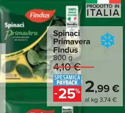 Carrefour Spinaci Primavera FIndus offerta