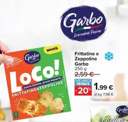 Carrefour Frittatine e Zeppoline Garbo offerta