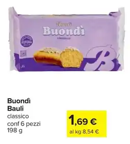 Carrefour Buondì Bauli classico offerta
