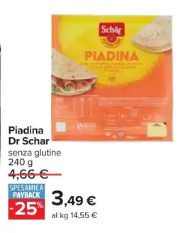 Carrefour Piadina Dr Schar offerta