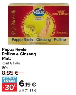 Carrefour Pappa Reale Polline e Ginseng Matt offerta