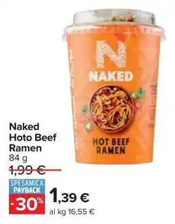 Carrefour Naked Hoto Beef Ramen offerta
