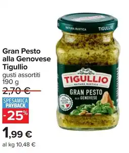Carrefour Gran Pesto alla Genovese Tigullio offerta
