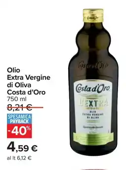 Carrefour Olio Extra Vergine di Oliva Costa d'Oro offerta