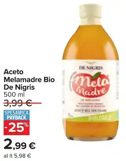 Carrefour Aceto DE NIGRIS De Nigris offerta