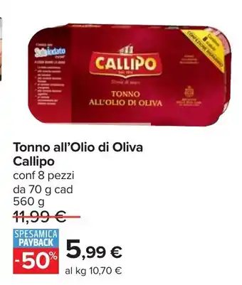 Tonno all'Olio di Oliva Callipo