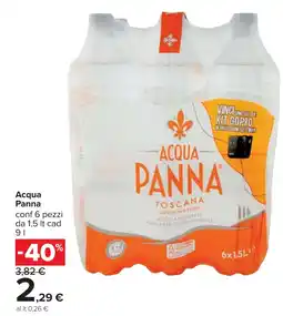 Carrefour Acqua Panna offerta