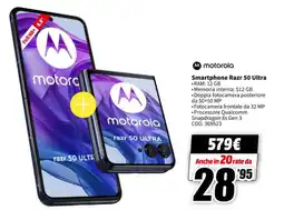 MediaWorld motorola Smartphone Razr 50 Ultra offerta