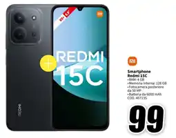 MediaWorld Xiaomi Smartphone Redmi 15C offerta