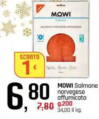 Famila Superstore MOWI Salmone norvegese affumicato offerta