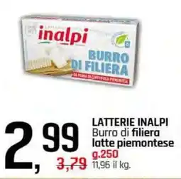 Famila Superstore LATTERIE INALPI Burro di filiera latte piemontese offerta