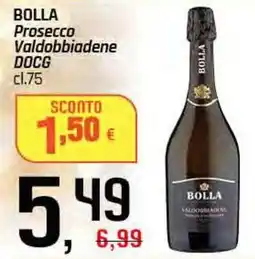 Famila Superstore BOLLA Prosecco Valdobbiadene DOCG offerta