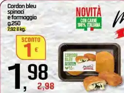 Famila Superstore Cordon bleu spinaci e formaggio offerta