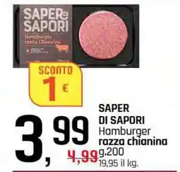 Famila Superstore SAPER DI SAPORI Hamburger razza chianina offerta