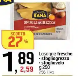 Famila Superstore Lasagne fresche RANA offerta