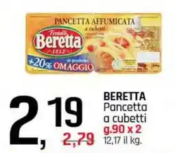 Famila Superstore BERETTA Pancetta a cubetti offerta