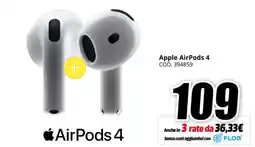 MediaWorld Apple AirPods 4 offerta