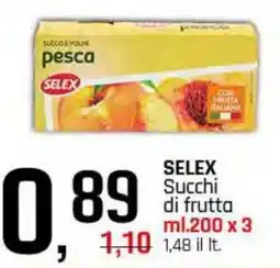 Famila Superstore SELEX Succhi di frutta offerta